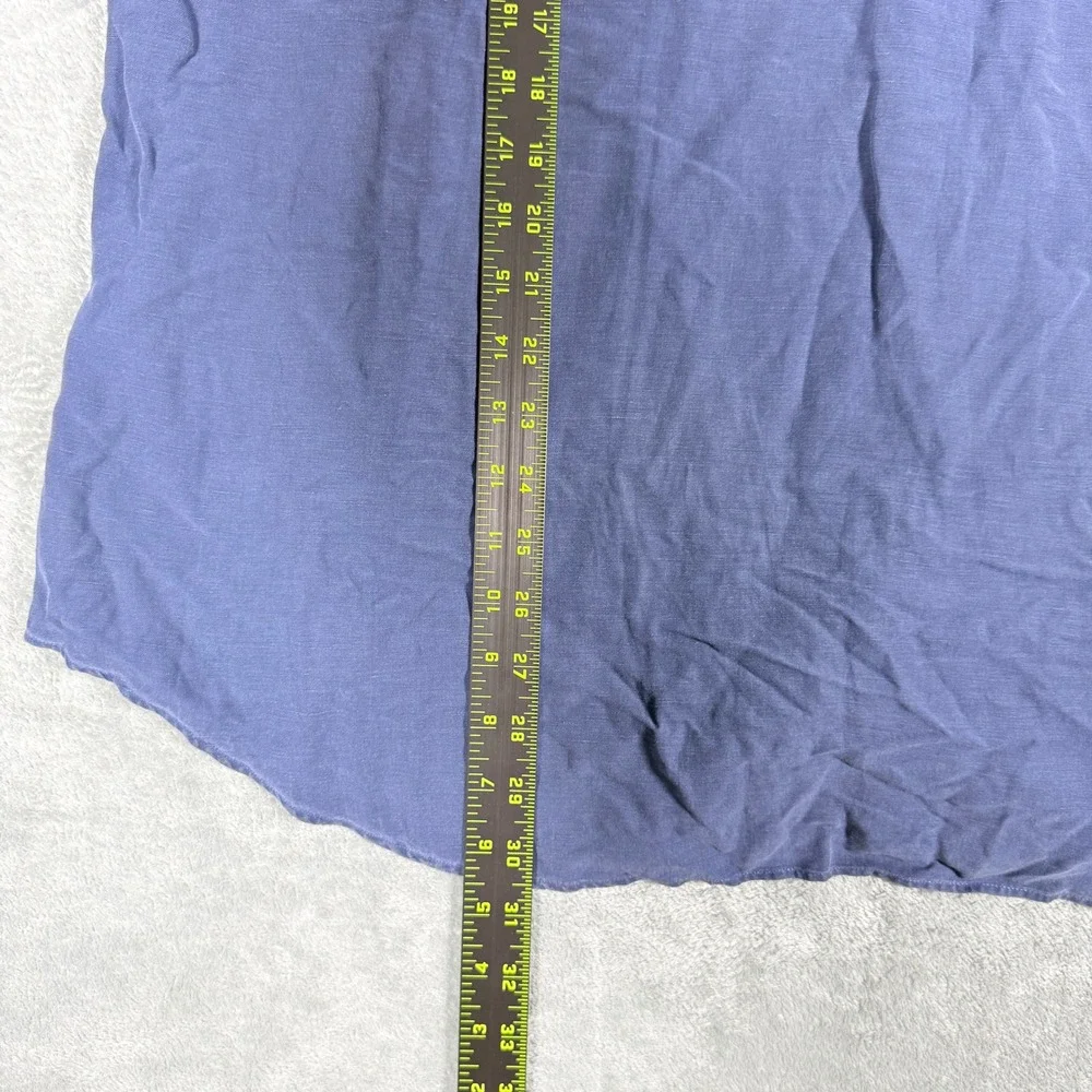 Vintage Polo Ralph Lauren Mens XXL Short Sleeve Linen Silk Blend Button Shirt